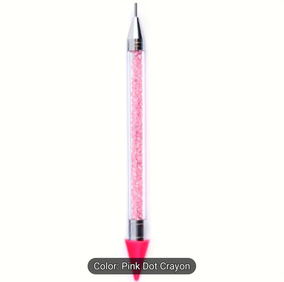 Dual-ended Rhinestone Gems Crystals Studs Picker Wax Pencil Pen